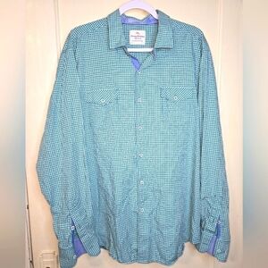 Tommy Bahama Plaid 100% Cotton Island Modern Fit Size XL
